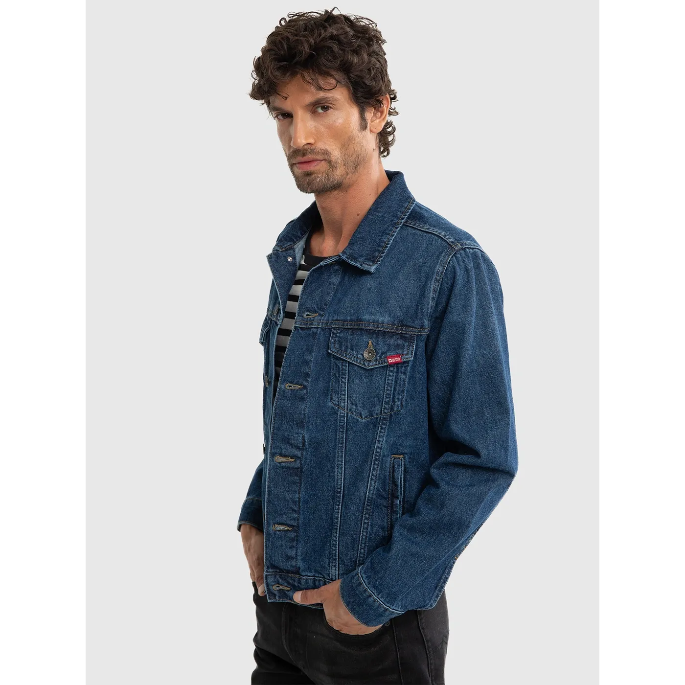 Dark Blue Classic Denim Jacket