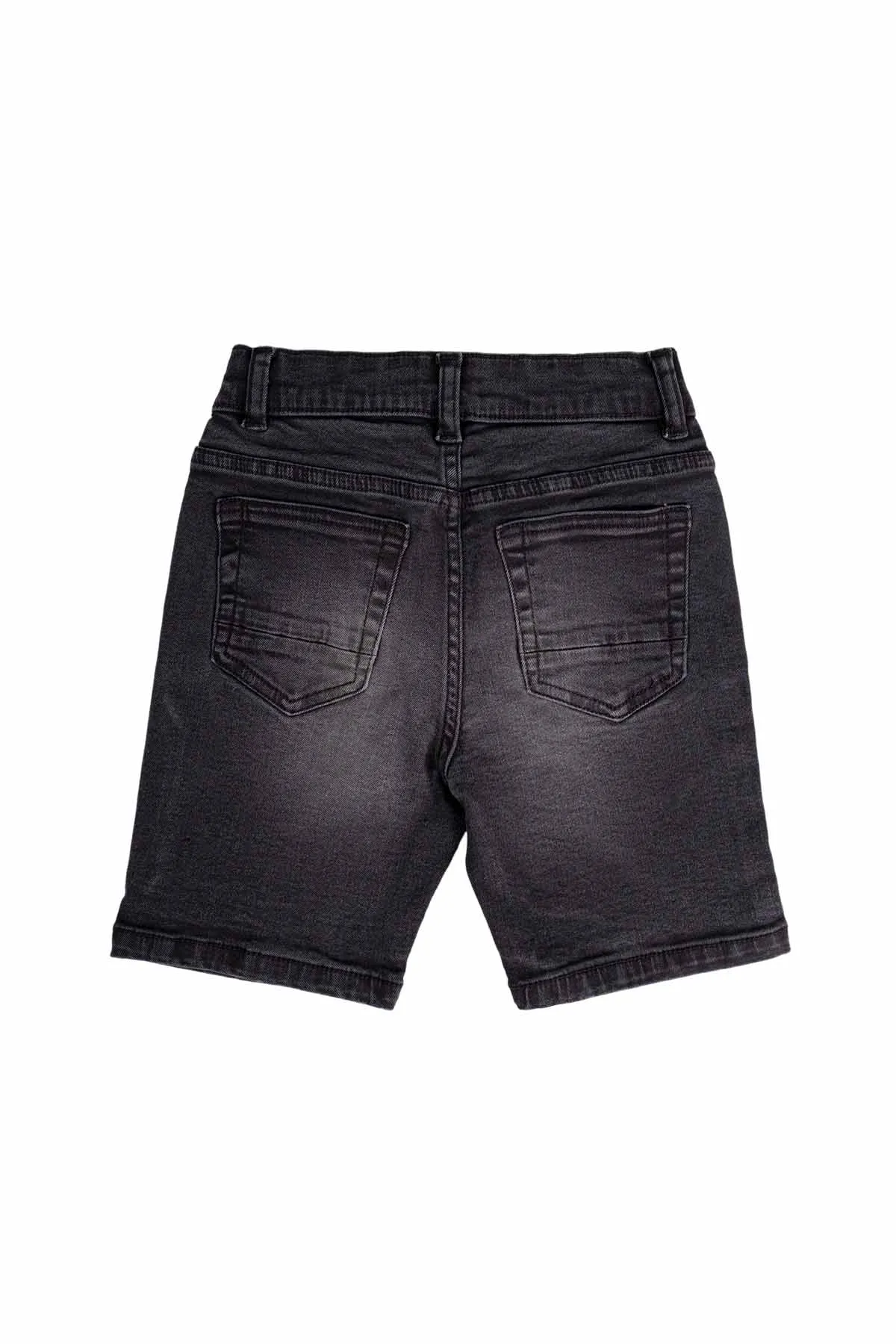 Distressed Night Out Short For Boy - Black