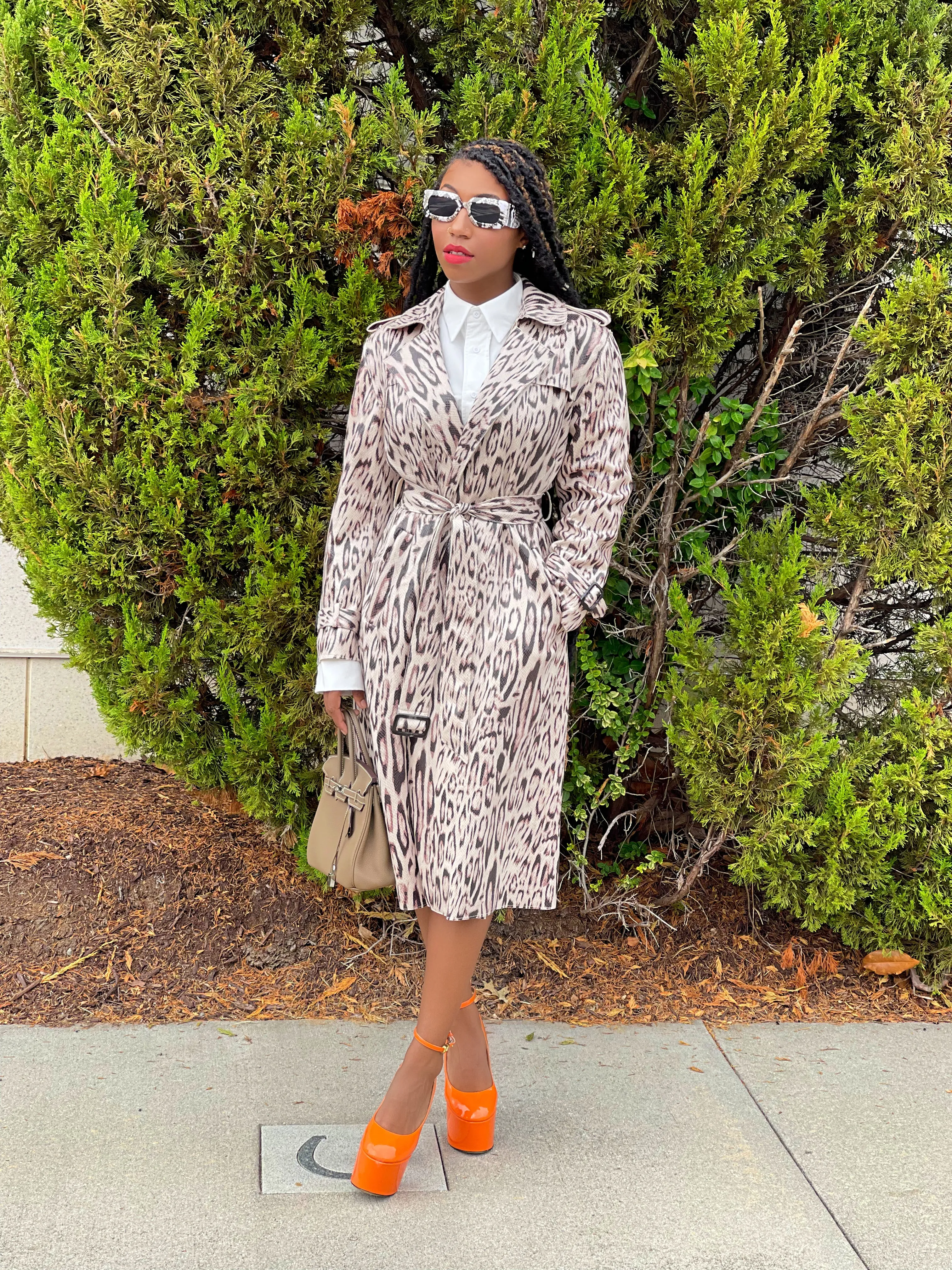 Kloe Vegan Leather Trench Coat