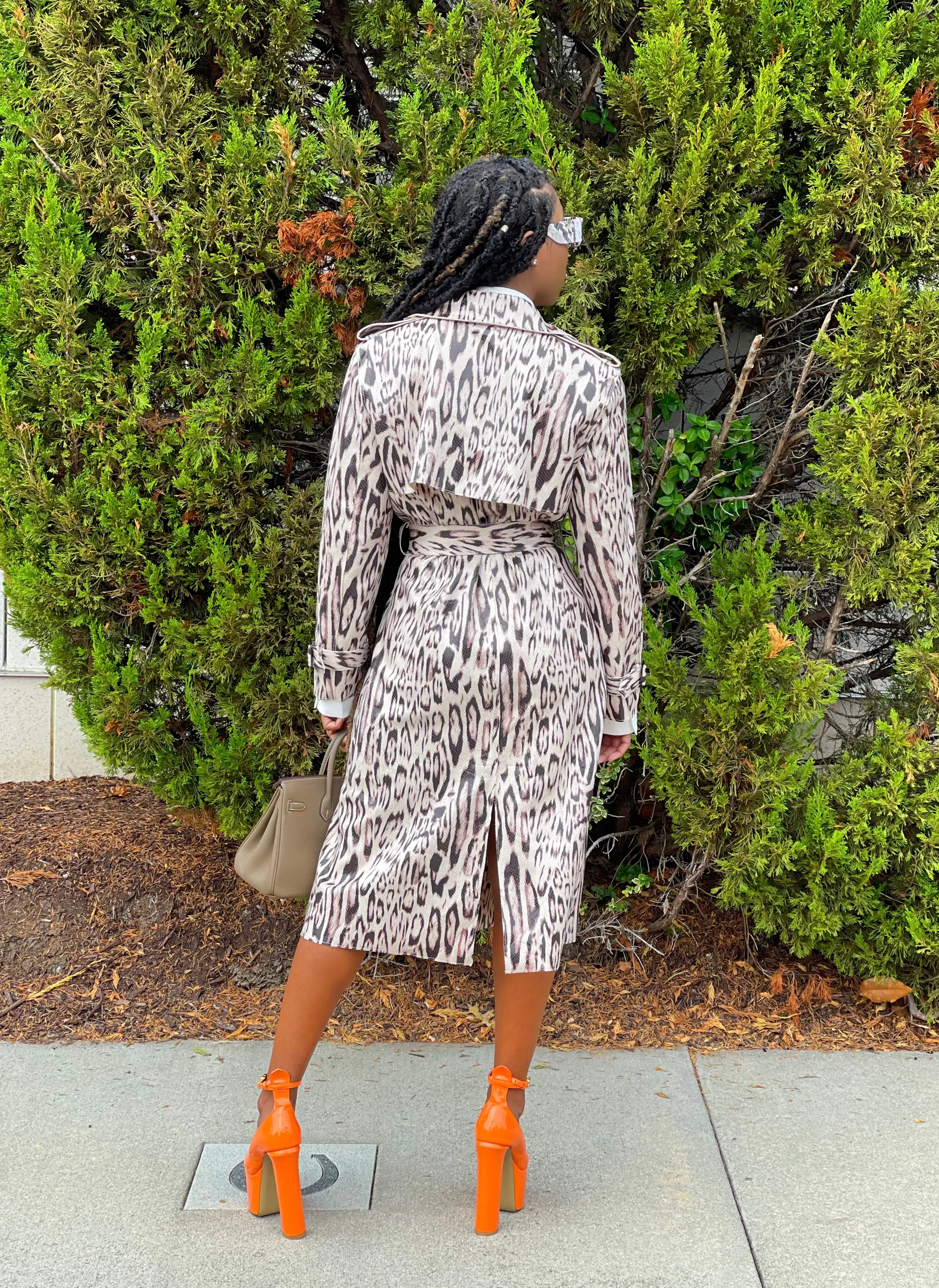 Kloe Vegan Leather Trench Coat