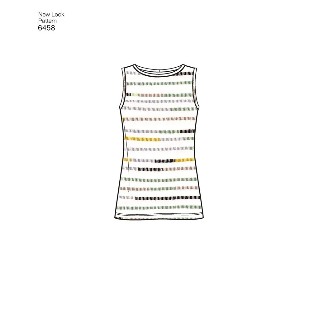 New Look Pattern 6458 Misses' Easy Knit Separates