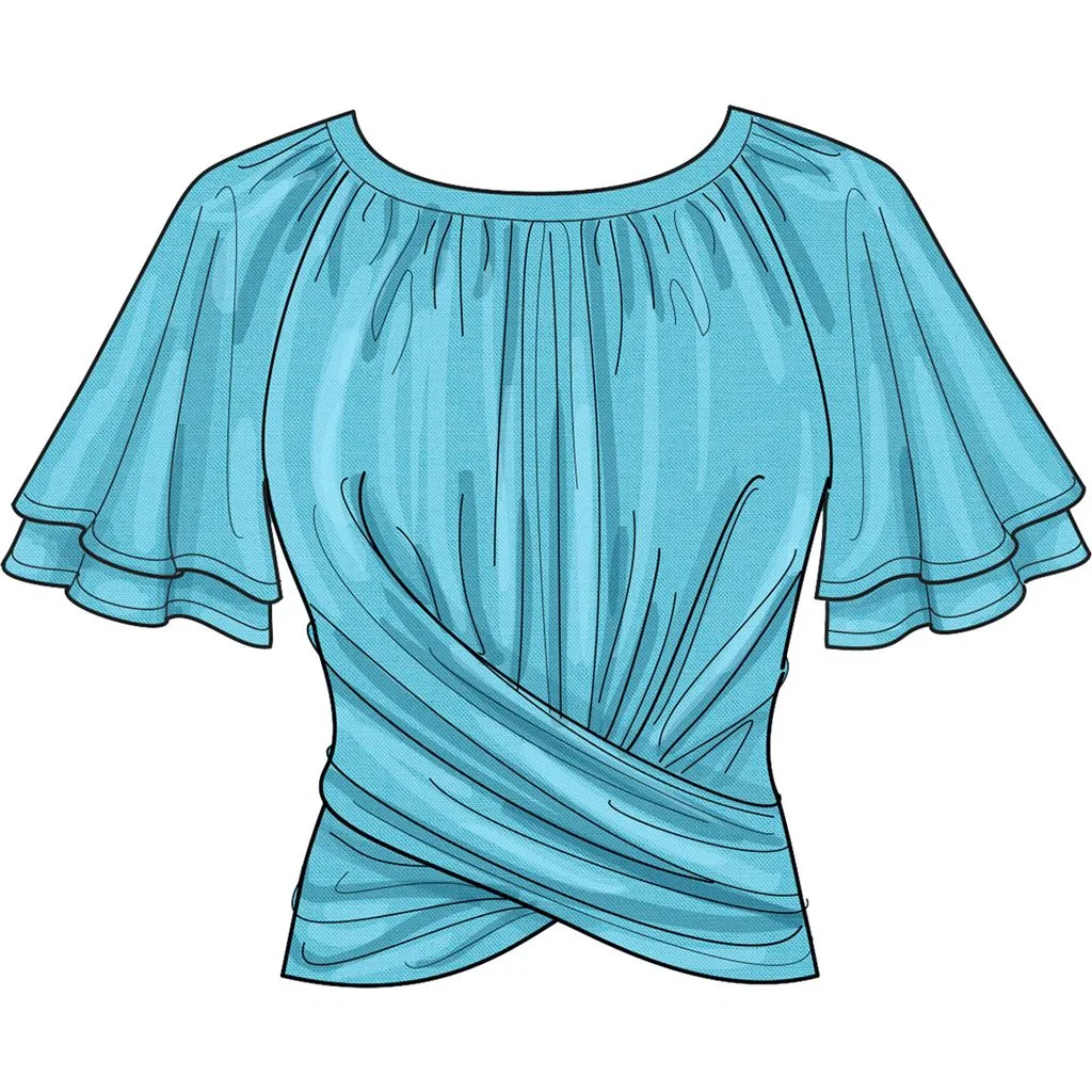 New Look Sewing Pattern N6733 Misses' Knit Tops