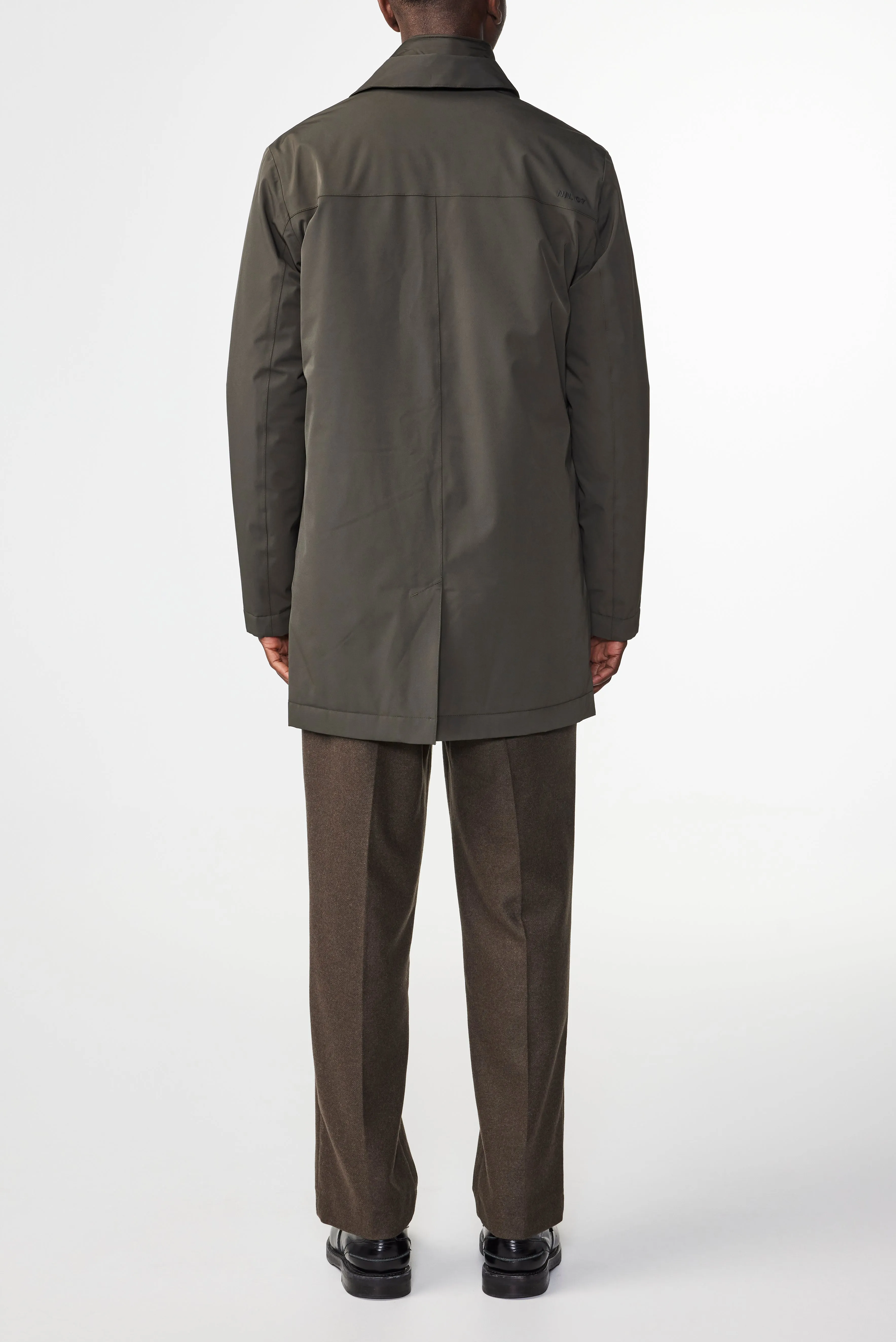 NN07 Blake 8240 Trench Coat in Dark Army