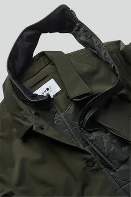 NN07 Blake 8240 Trench Coat in Dark Army