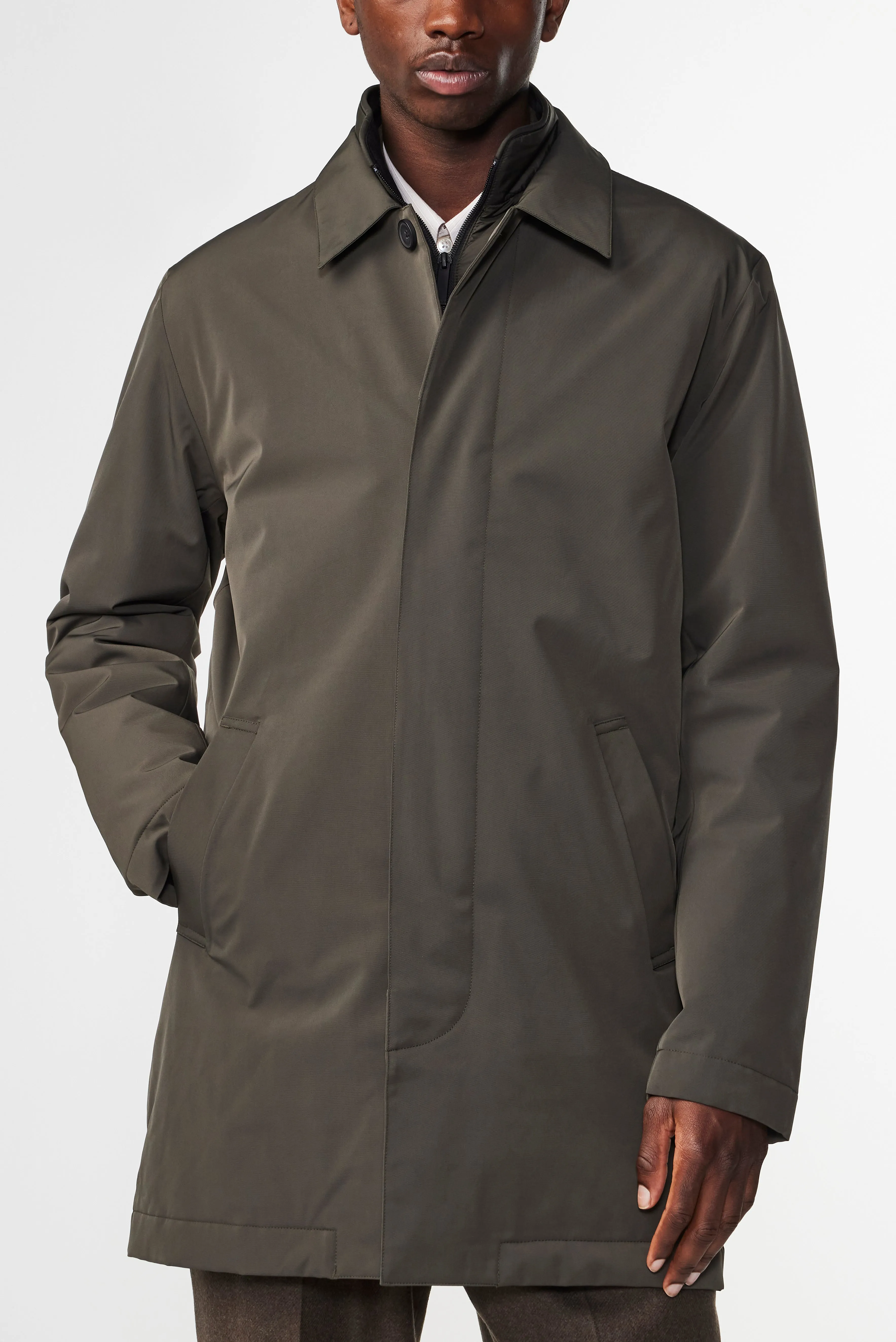 NN07 Blake 8240 Trench Coat in Dark Army