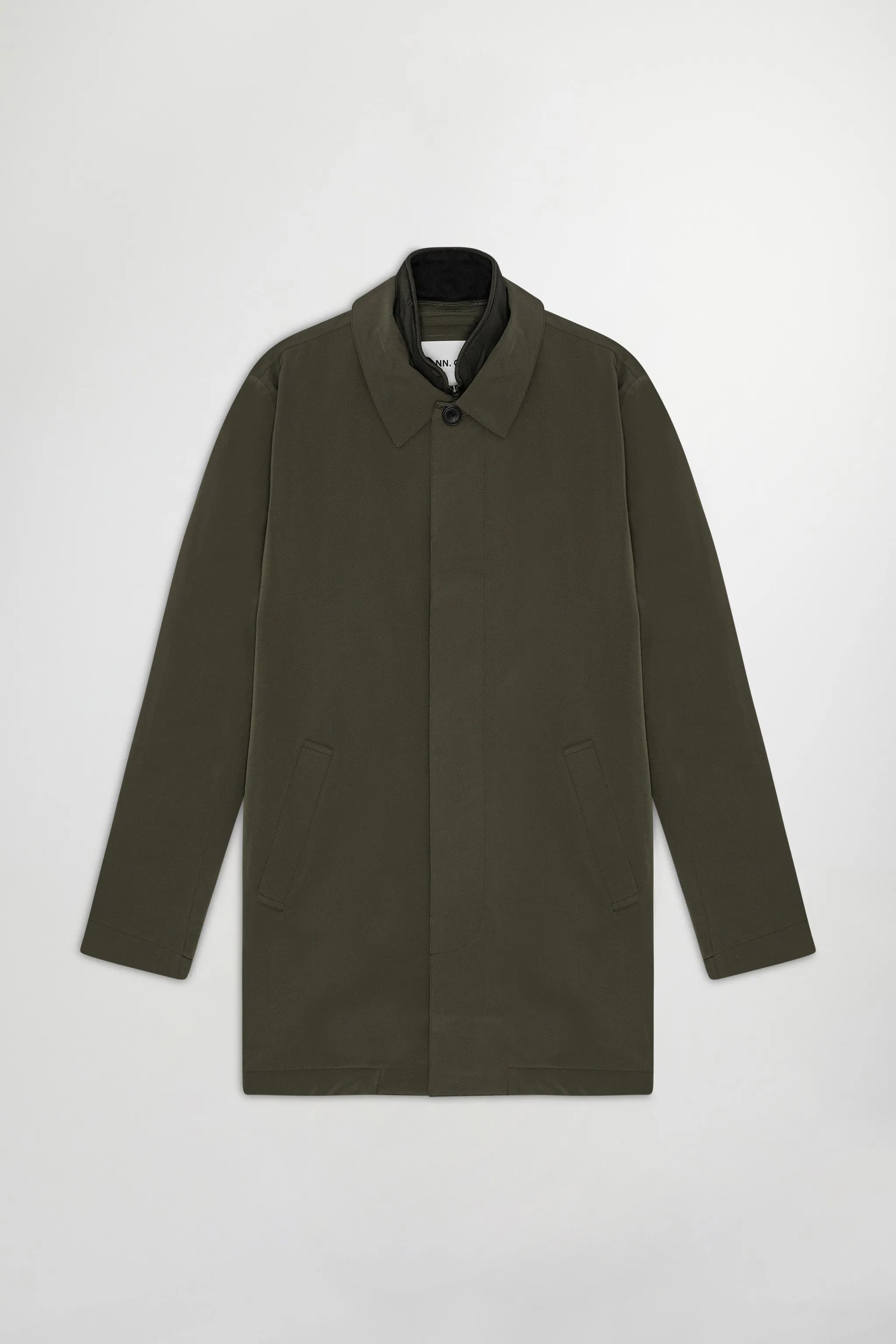 NN07 Blake 8240 Trench Coat in Dark Army