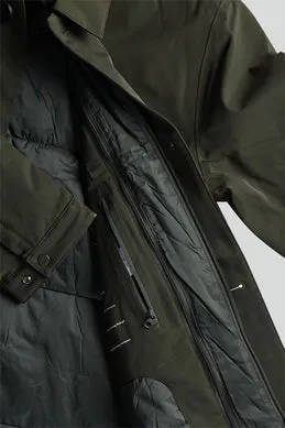 NN07 Blake 8240 Trench Coat in Dark Army