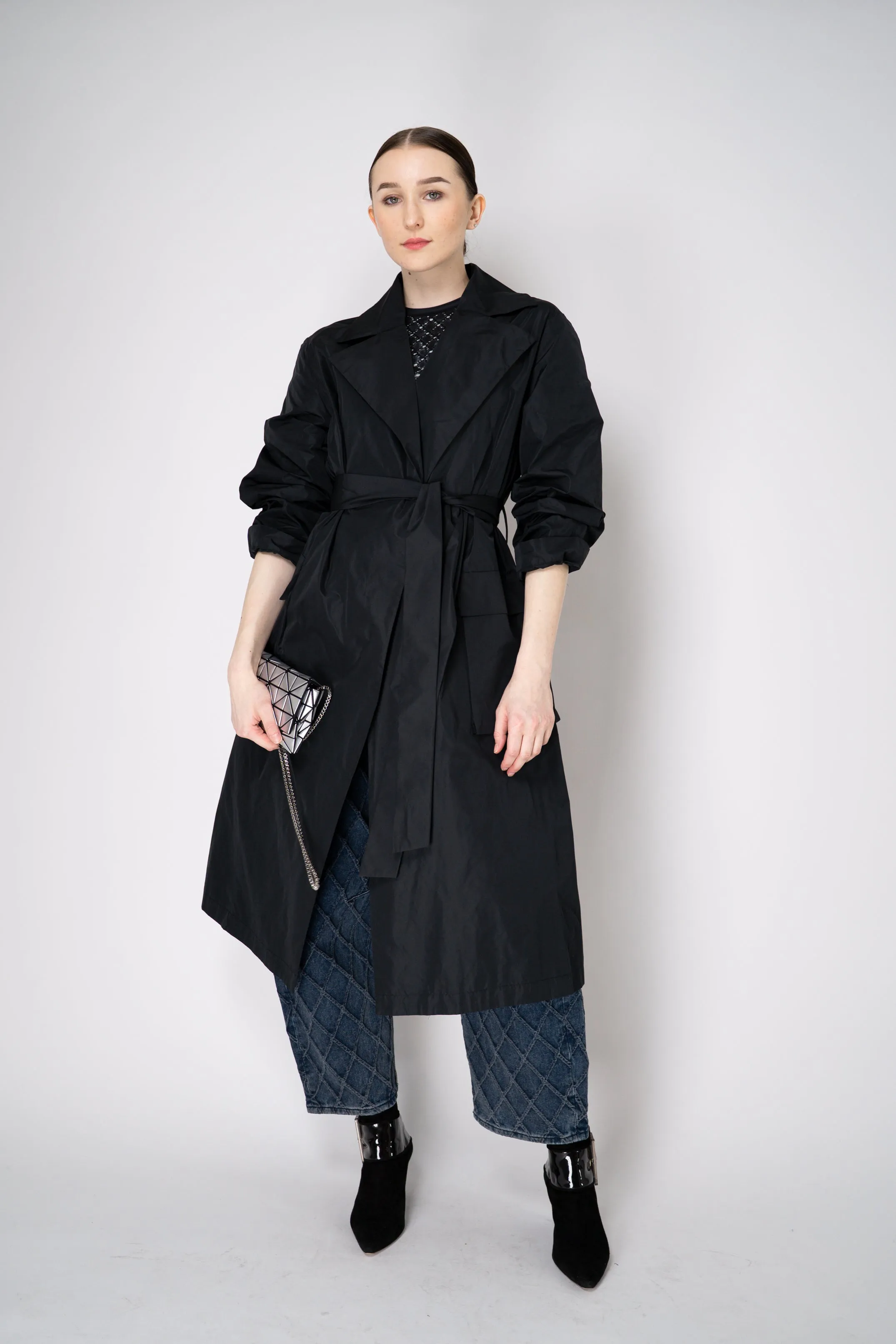 Peter O. Mahler Crash Trench Coat in Black