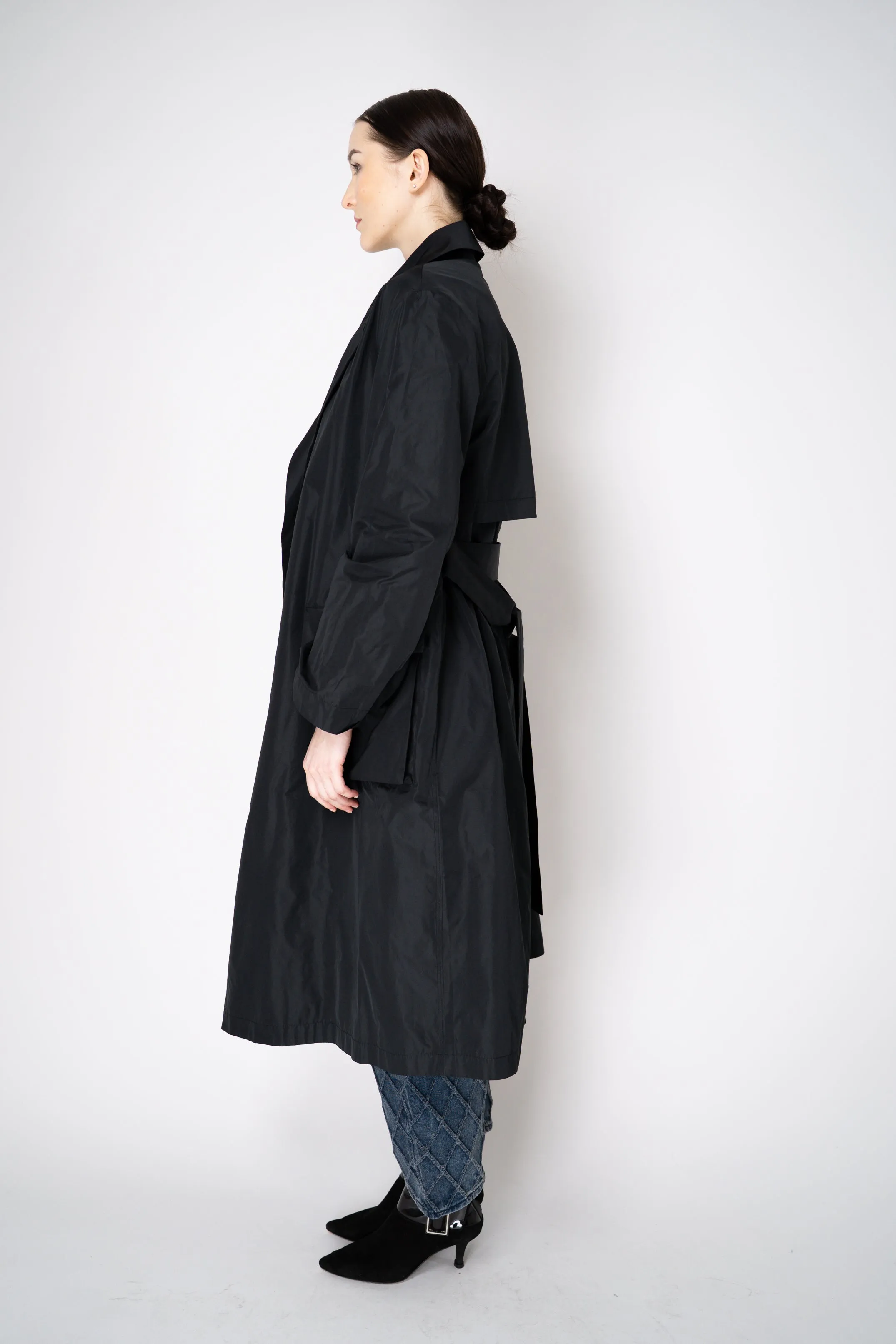 Peter O. Mahler Crash Trench Coat in Black