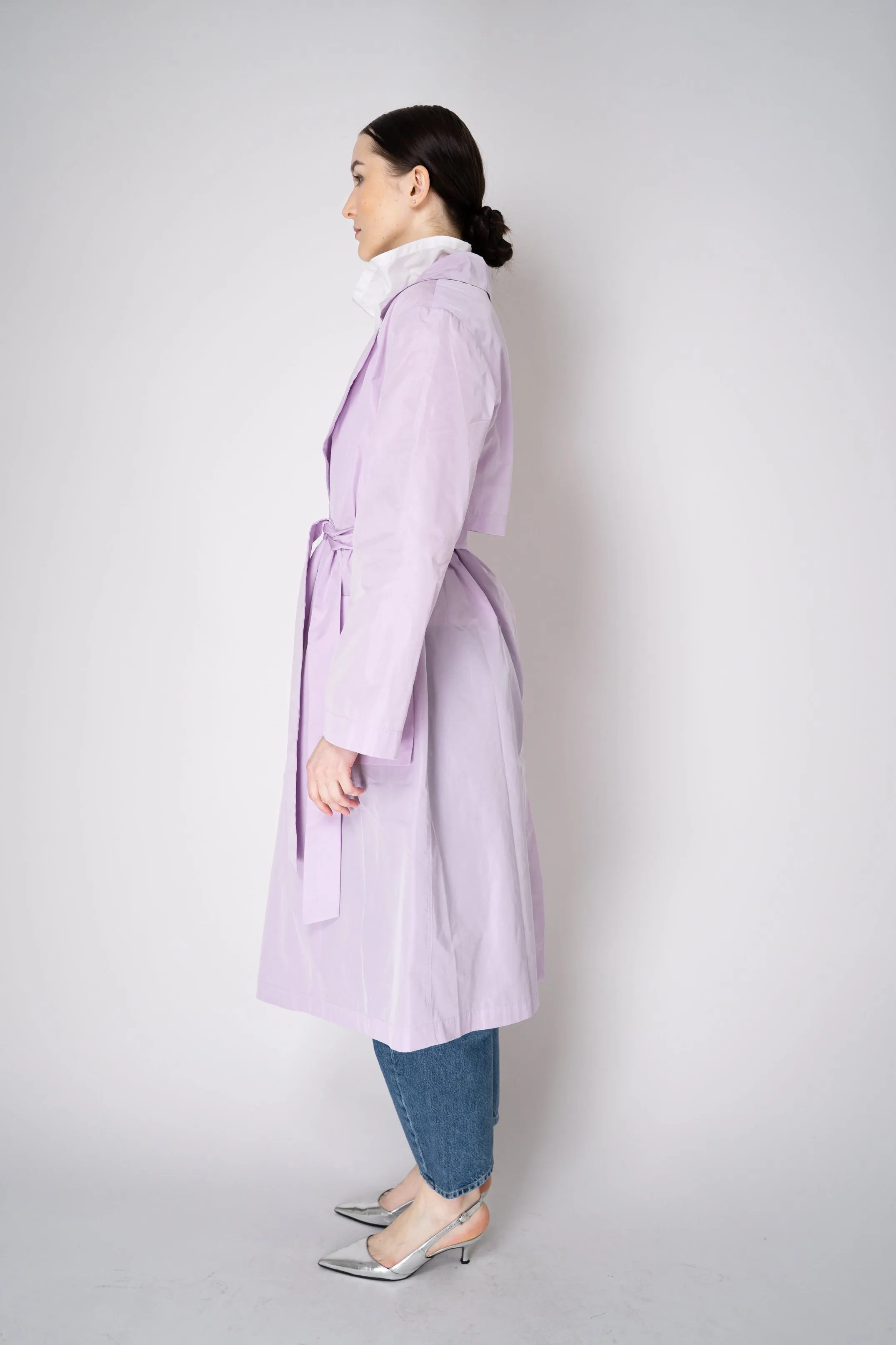 Peter O. Mahler Crash Trench Coat in Lilac