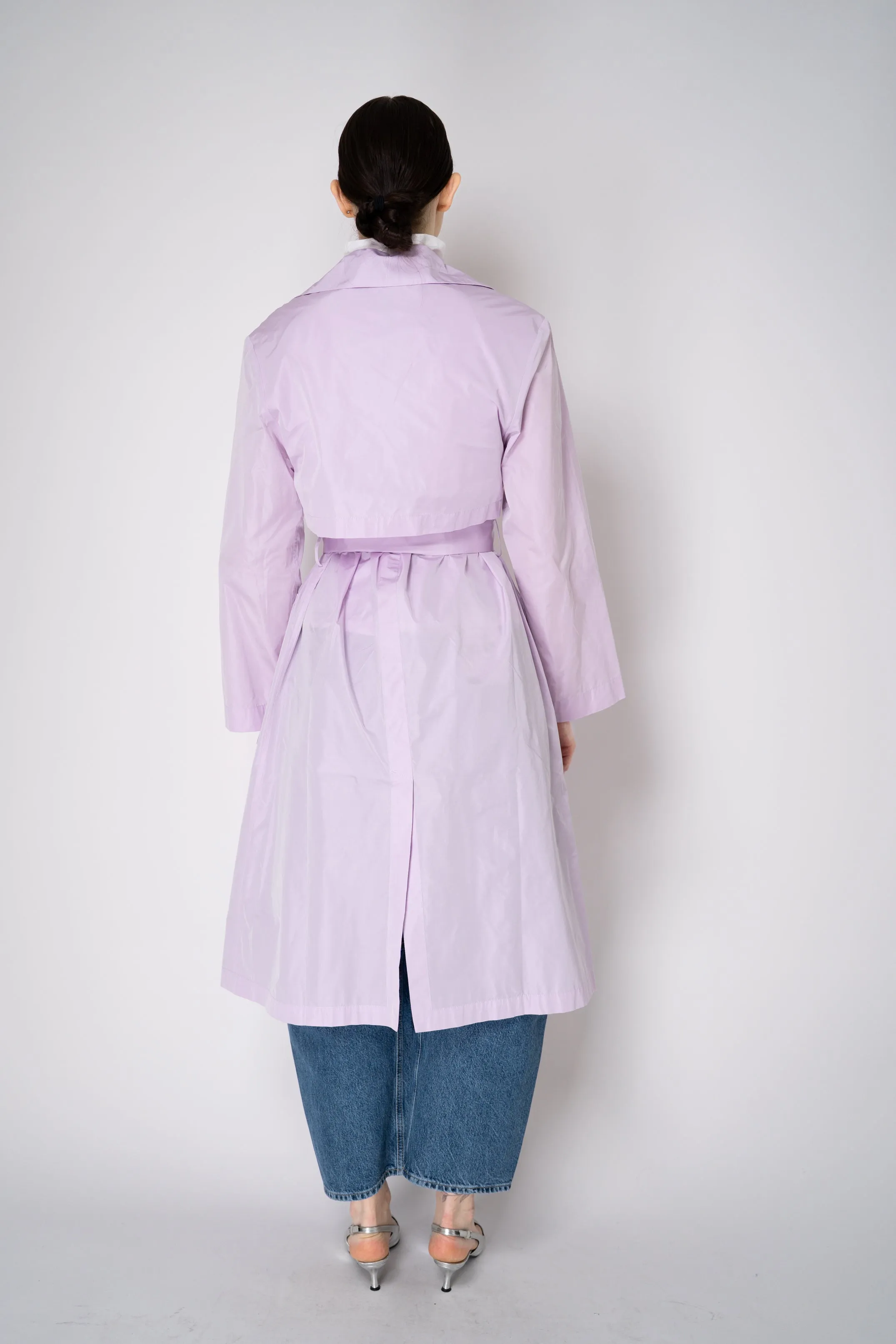 Peter O. Mahler Crash Trench Coat in Lilac