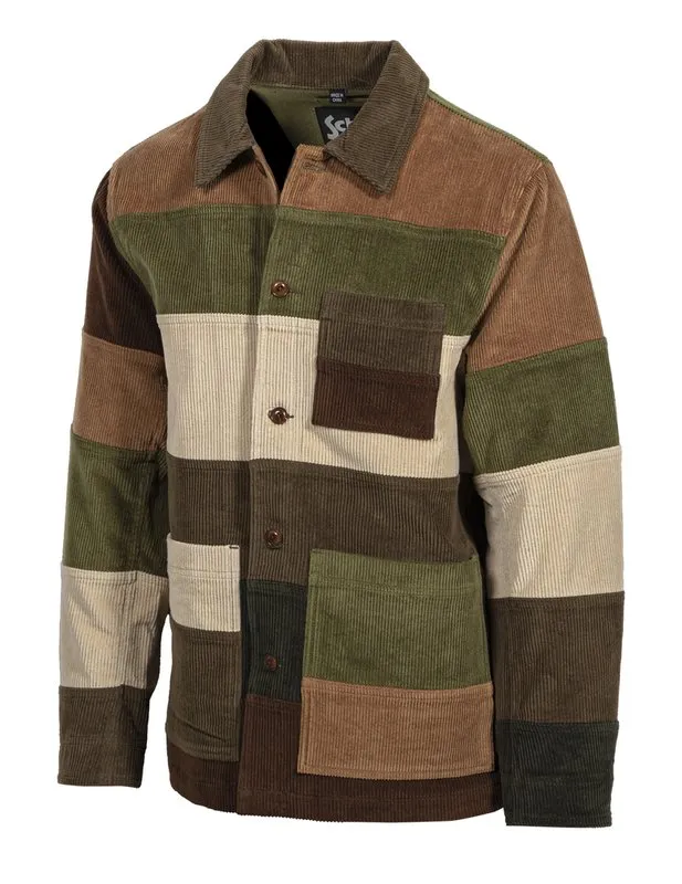 Schott  CORDUROY PATCHWORK JACKET Men’s - MUL