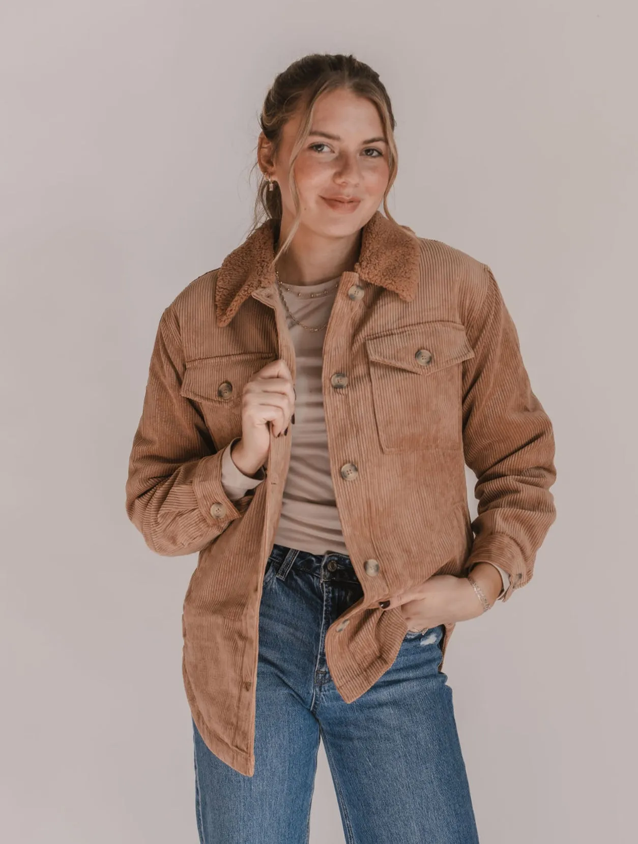 The Corduroy Button Up Jacket